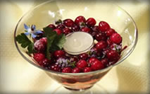 Cranberry Decorating Part II: Cranberry Candle Cups